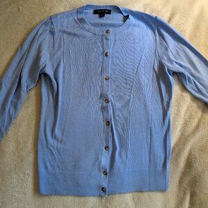Ann Taylor Light Blue Cardigan Sweater